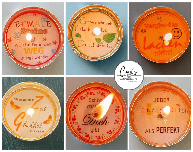 6er Geschenkbox - Aufsteller mit positiven Worten Nr. 1