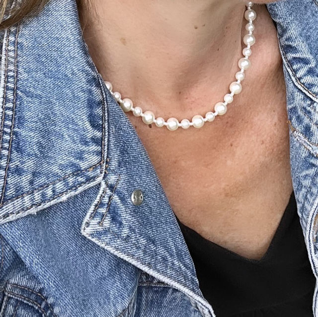 Collier Ras de Cou Perles Nacrées