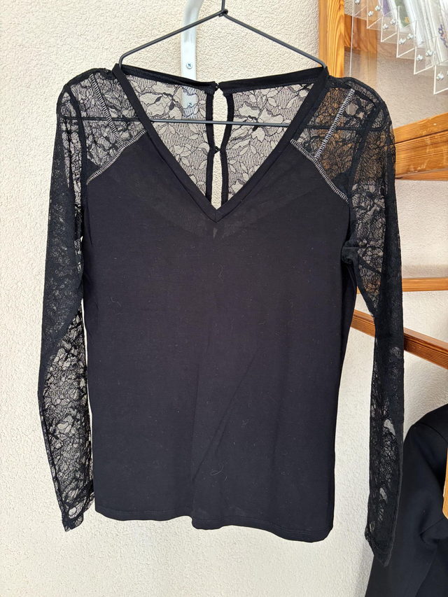 Pull noir dentelle Morgan de toi (126)