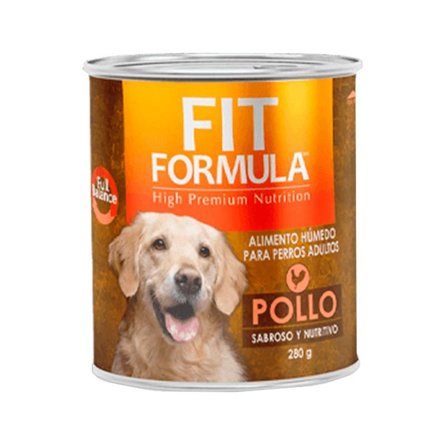 Fit Lata Perro Pollo 280g