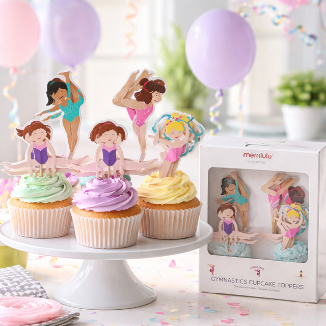 Cup cake Topper Gymnastique 12 pces