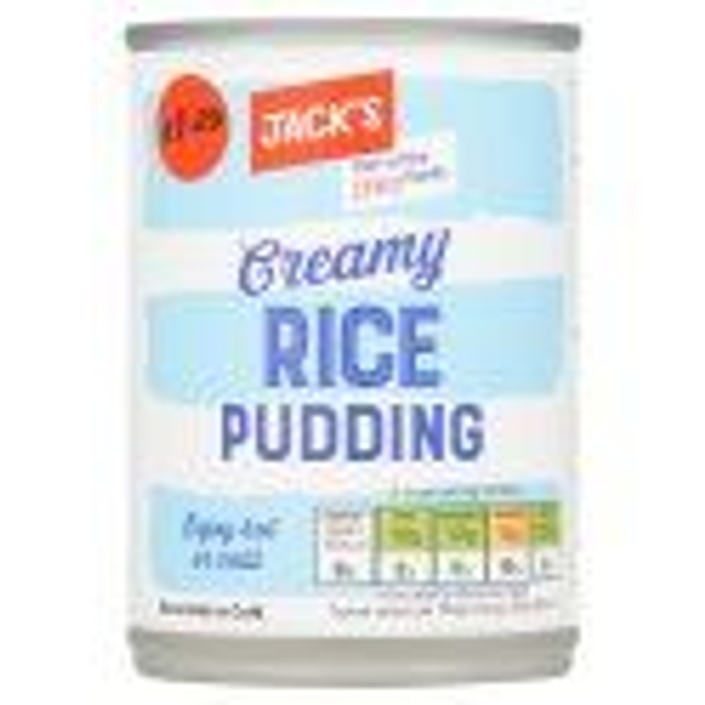 Jack's Rice Pudding 400g tin