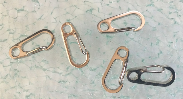 08X2 ... mini mousqueton, Attache rapide pour paracorde - 3cm