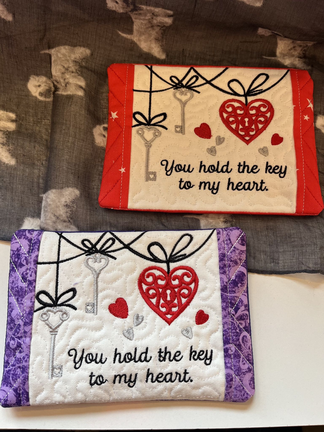 Key to my Heart Mug Rug/Coaster