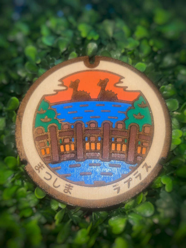 Plaque Pokémon duo lokhlass et pont.