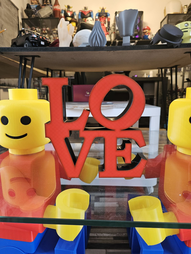 LOVE décoratif 3D - Couleur au choix