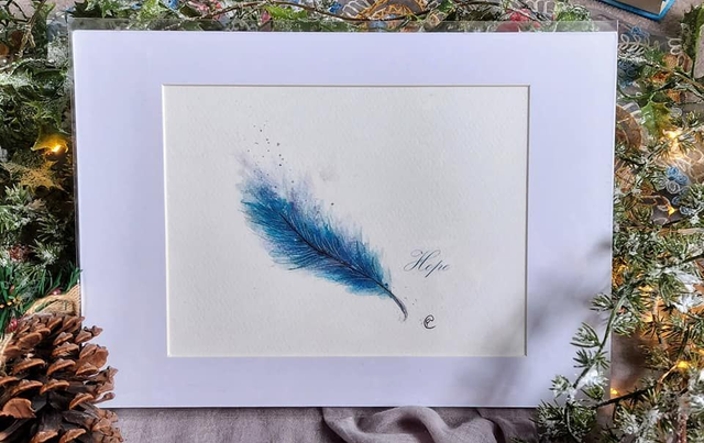 Hope Feather Print