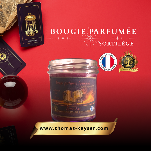 Bougie parfumée artisanale  – Sortilège 120 G