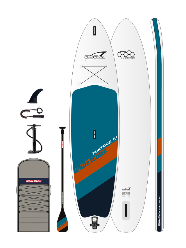 WHITE WATER FUNTOUR 11'4''x32''x6'' SET OCEANPETROL