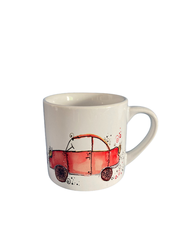 Keramiktasse "Auto"