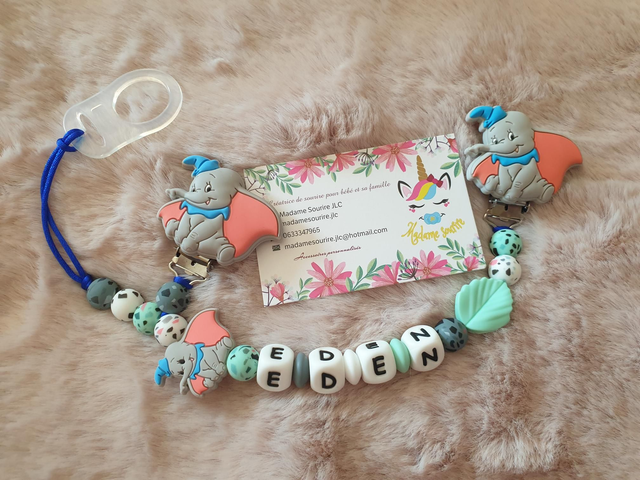 Attache doudou et tétine Dum