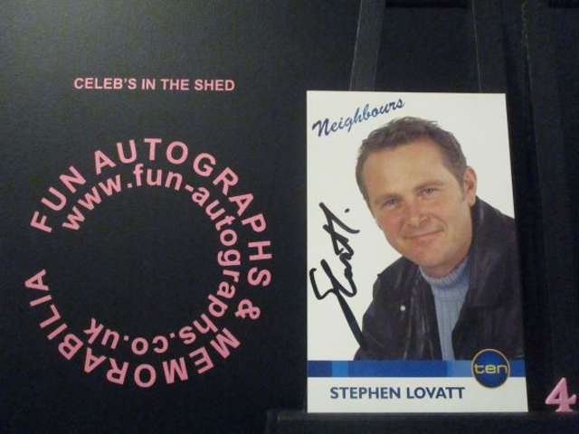 Stephen Lovatt (Max Hoyland) Authentic Autographed Neighbours 6x4 Cast Card (4)
