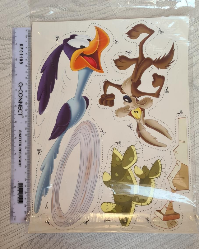 Wall decals stickers wylie coyote road runner