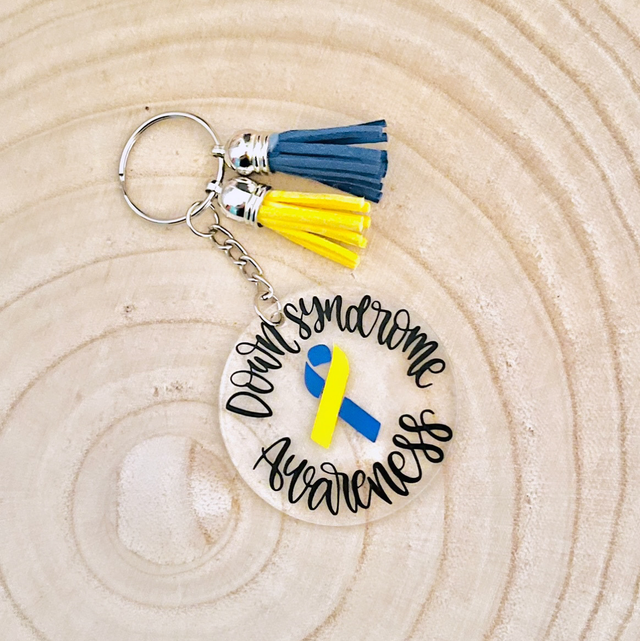 Down Syndrome Awareness keyring