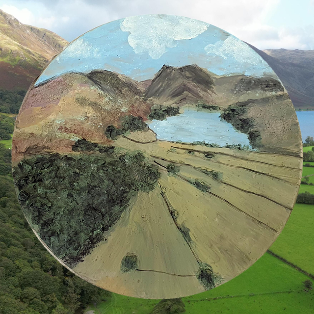 Buttermere landscape Lake District greeting card