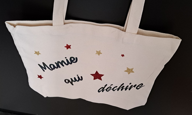 Sac Tote Bag "Mamie qui déchire"