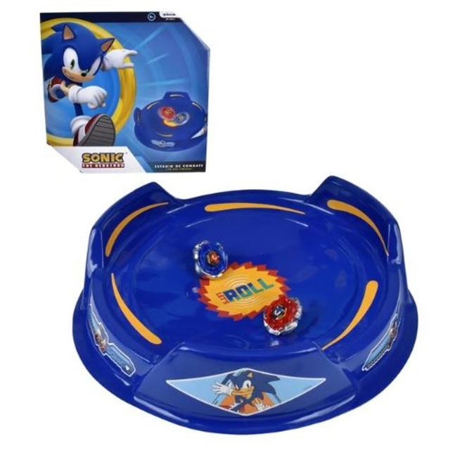 Arena de Combate con 2 Trompos de Sonic
