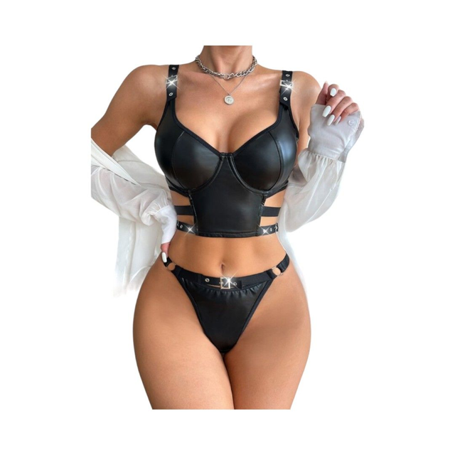 Set de Lencería Obsidiana - Negro