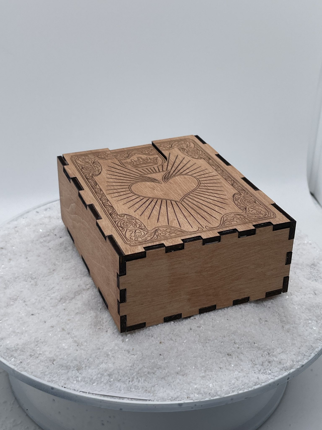 Boîte de rangement pour carte à jouer rectangulaire