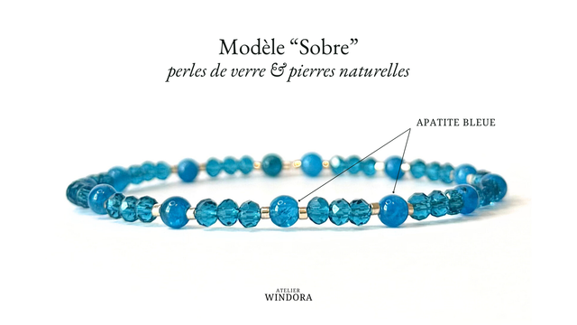 Bracelet | Apatite Bleue - Collection | Lot de 3