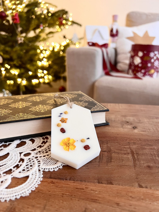 🎄 Suspension parfumée Rocher praliné - 2 en 1