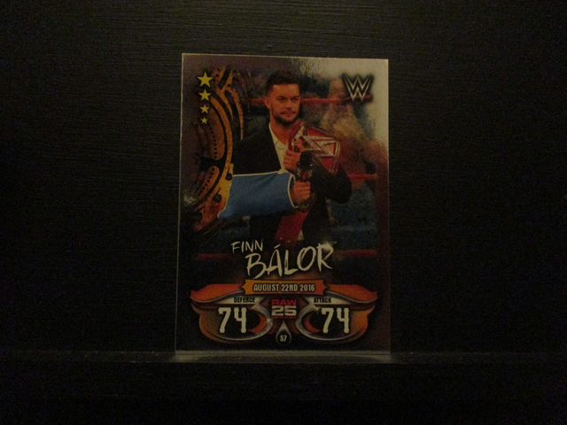 Finn Balor - Raw 25 Years Slam Attax Live Original Trading Card #57