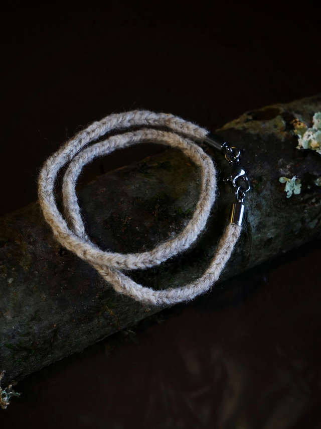 Bracelet RELIANCE laine Grège Double