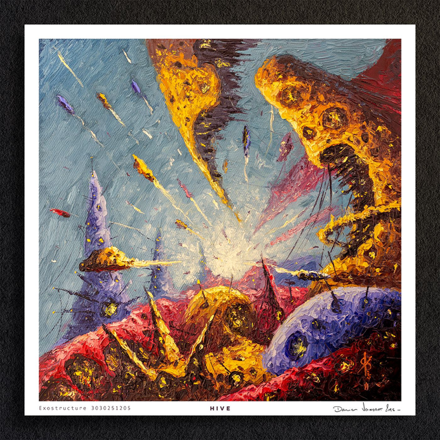 #0094-Exo Structure 3030251205 - HIVE - PRINT - peintures à l&#039;huile