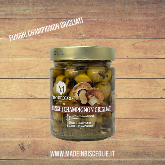 Funghi champignon grigliati - 280gr - Mastrototaro Food