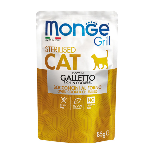 MONGE CAT GRILL STERILIZED GALLETTO