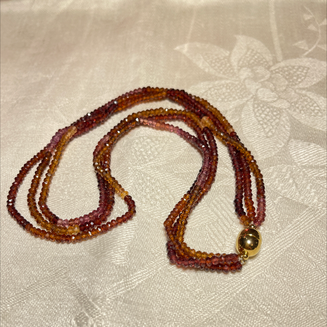  Spinell Collier  facettierter Schliff