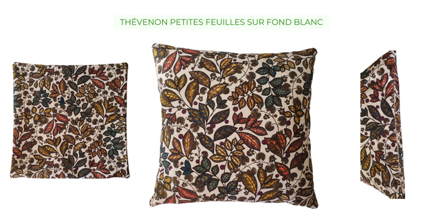 Housse de coussin en tissu coton - Tailles et motifs divers