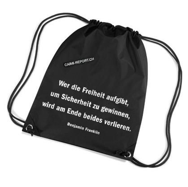 Rucksack «Wer die Freiheit aufgibt,...»