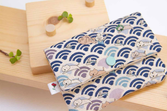 Monedero grande Adorable Cats Blue