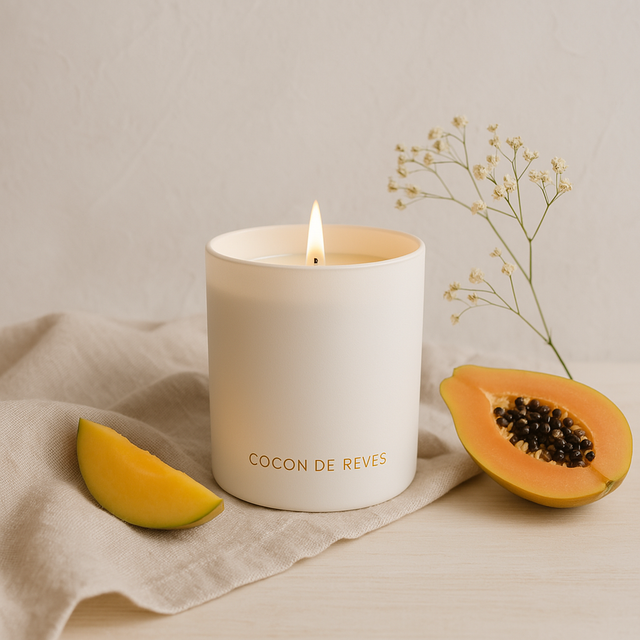 Bougie parfumée Evasion Tropicale ( Mangue)