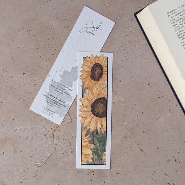 Marque-page - Vin Nature - Tournesols
