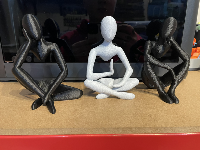 3D printed thinkers (set of 3)
