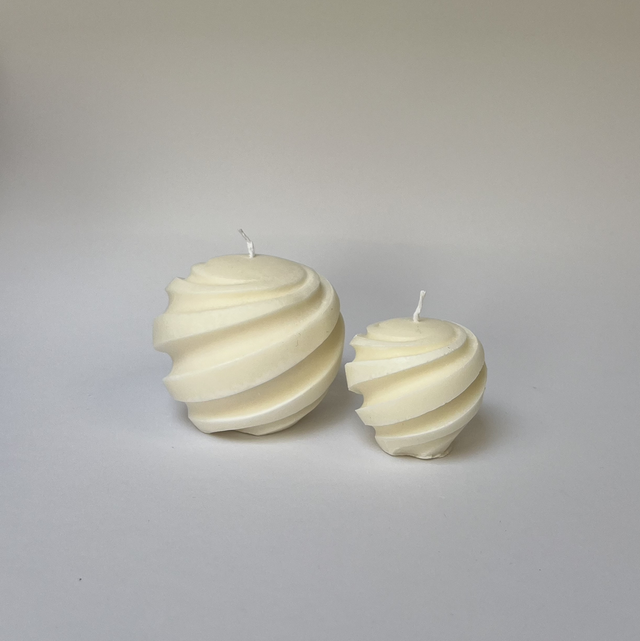 Kaars rond twist groot en klein 