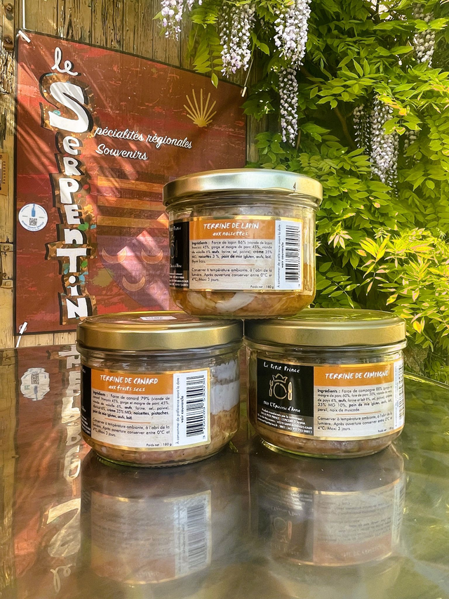 Terrine de canard aux fruits secs