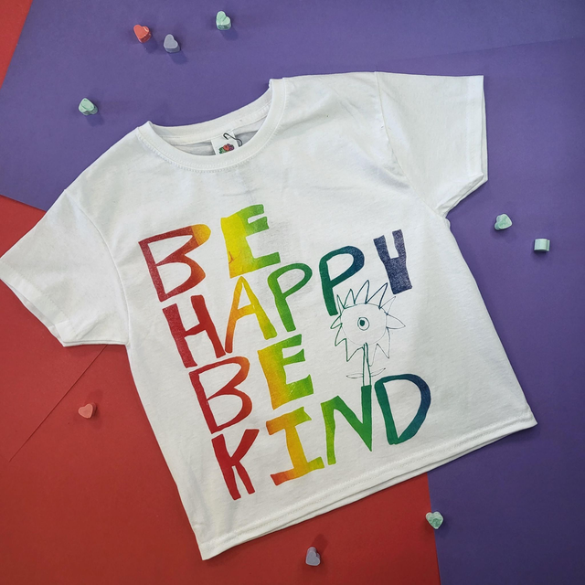 Be Happy Be Kind Kids T-shirt 