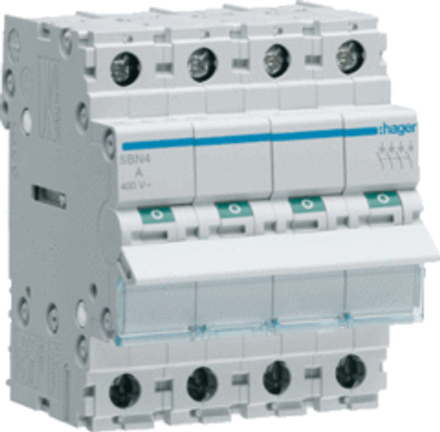 Installatieautomaat 3p+N 63 A B 6 kA • MBN663E