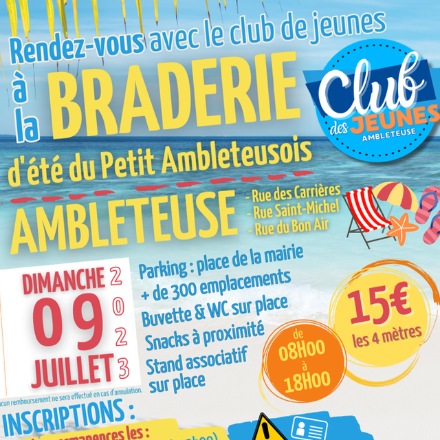 Braderie d’été du club des jeunes