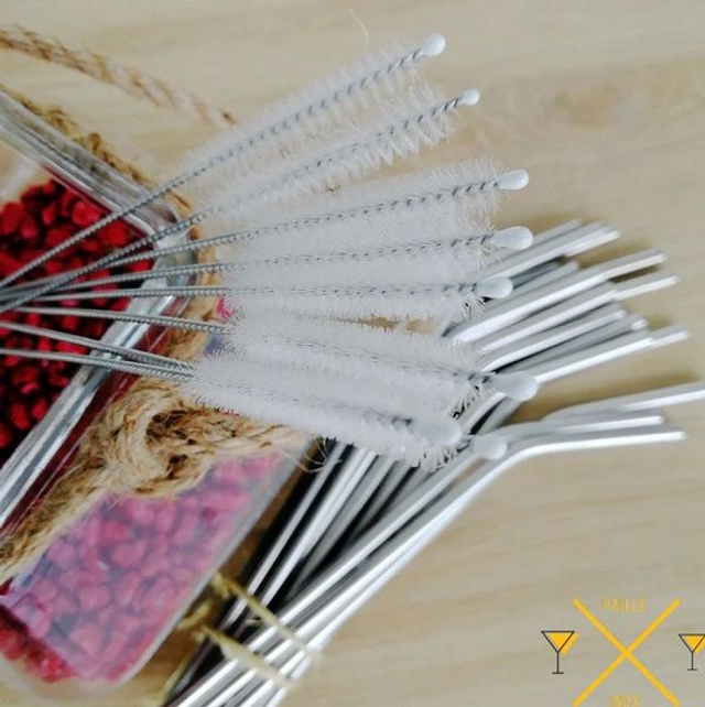 Goupillon de nettoyage pour pailles en inox - Hello Durable