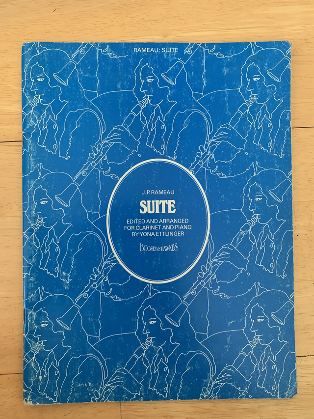 SUITE: FOR CLARINET AND PIANO By Jean Philippe Rameau &amp; Yona Ettlinger
