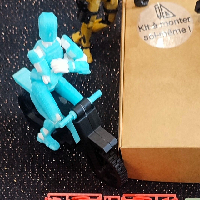 Figurine Pack 3 – D13 + Mini Moto Dirt – à monter soi-même – Couleurs au choix