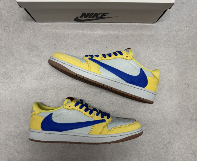 Air Jordan 1 Retro Low OG SP Travis Scott Canary (Taille 43)