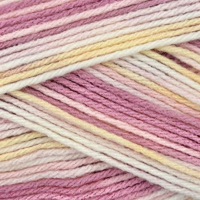 Woolcraft Baby Cakes Blanket in a Ball Aran 300g - 01 Pink &amp; Peach