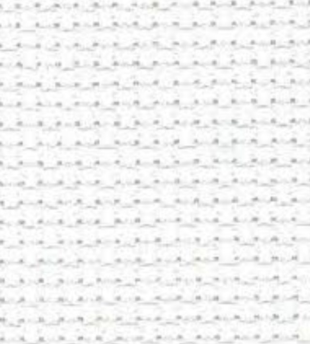 A piece of white 14ct Aida