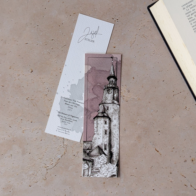 Marque-page - Vin Nature - Dinan, Tour de l'Horloge