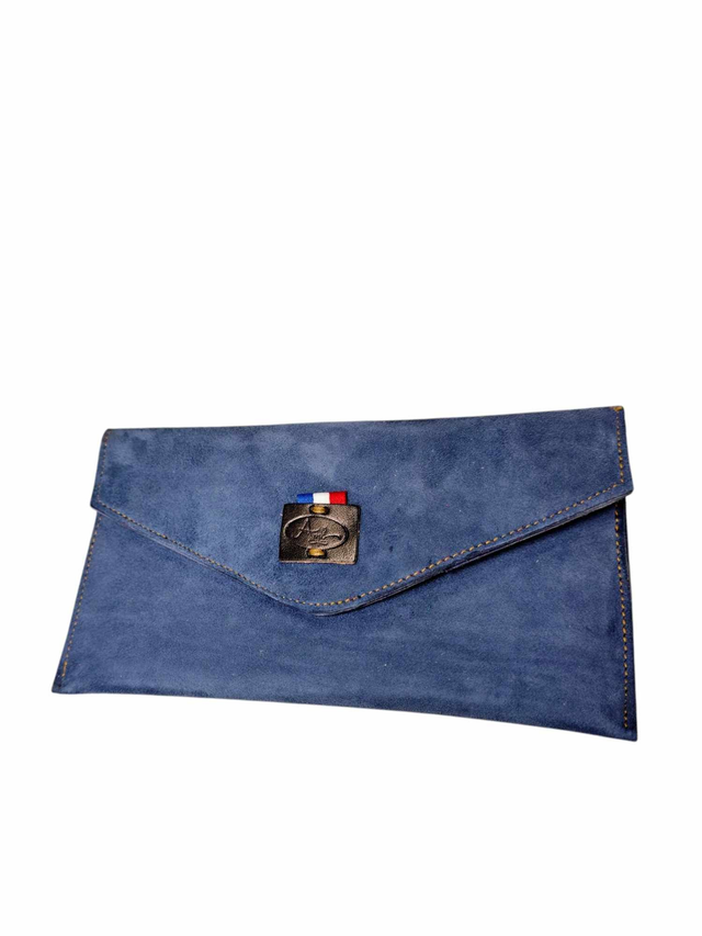 Pochette protège papier - bleu velours